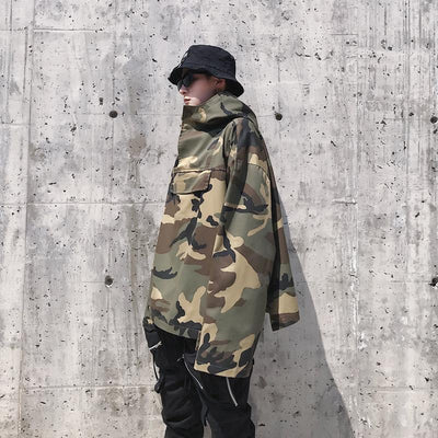 CAMO PULLOVER COAT