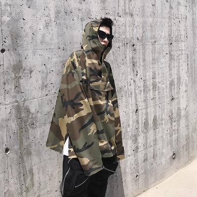 CAMO PULLOVER COAT