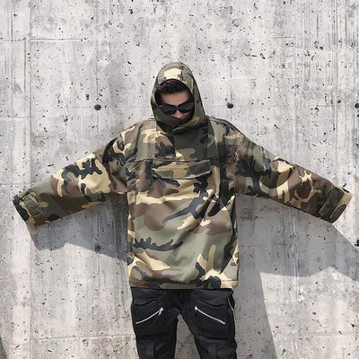 CAMO PULLOVER COAT