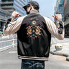 DRAGON EMBROIDERED BASEBALL JACKET