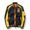 DRAGON EMBROIDERED BASEBALL JACKET