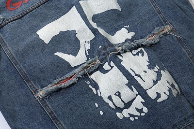 SKULLING DENIM JACKET