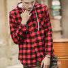 PLAID HOODED SHIRT