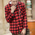 PLAID HOODED SHIRT