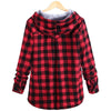 PLAID HOODED SHIRT