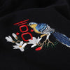 BIRDS EMBROIDERED HOODIE