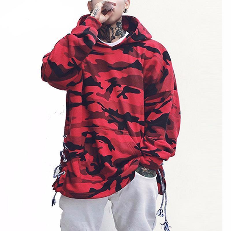 DRAWSTRING CAMO HOODIE