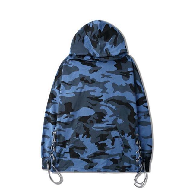 DRAWSTRING CAMO HOODIE