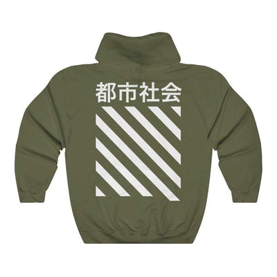 KANJI STRIPE HOODIE