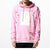 PINK DISTRESSED HOODIE