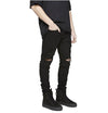 DISTRESSED BLACK JEANS